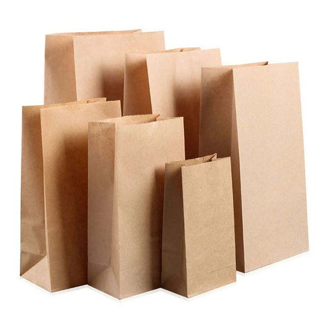 Eco Logo Print Kraft Shopping Bags high quality